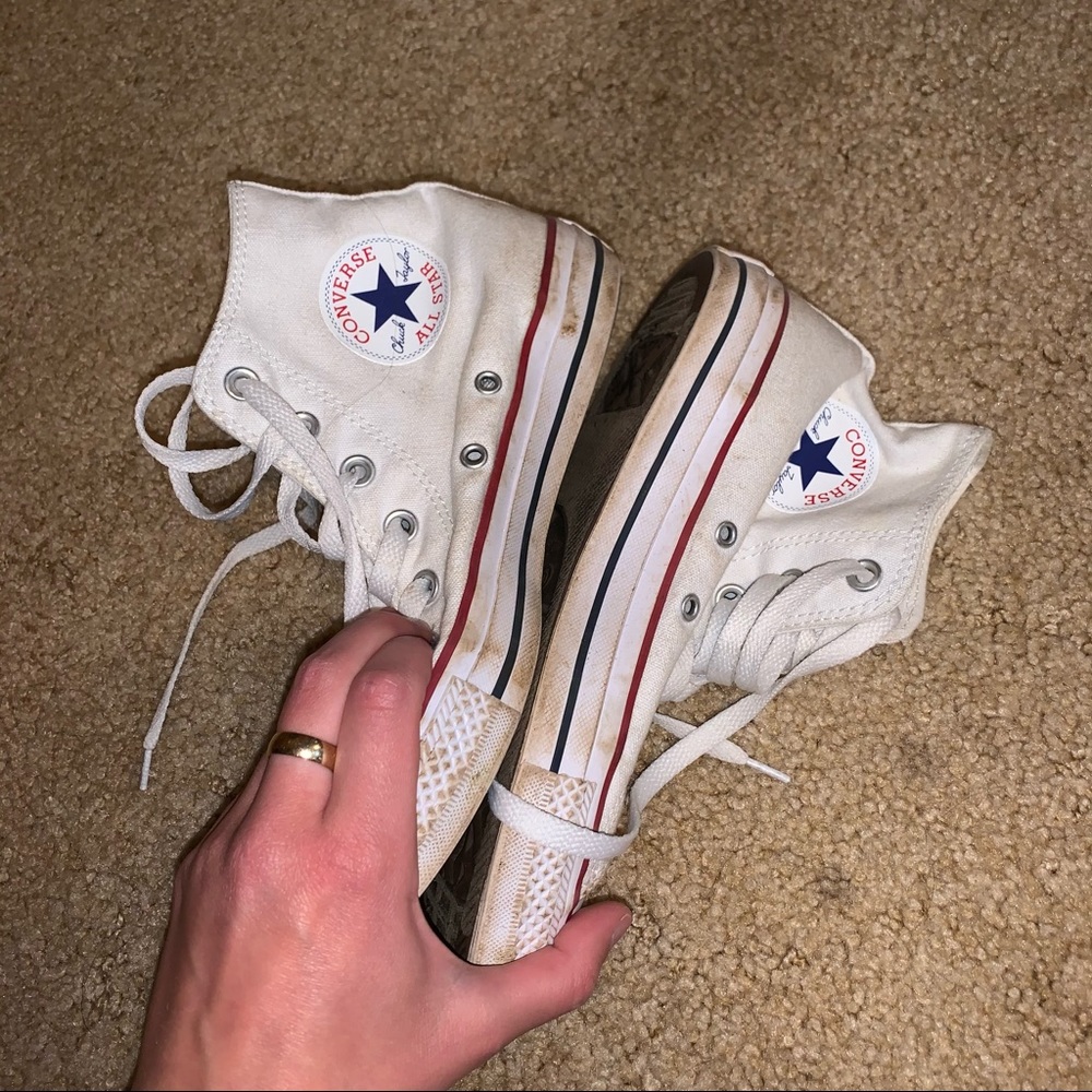 white high top converse